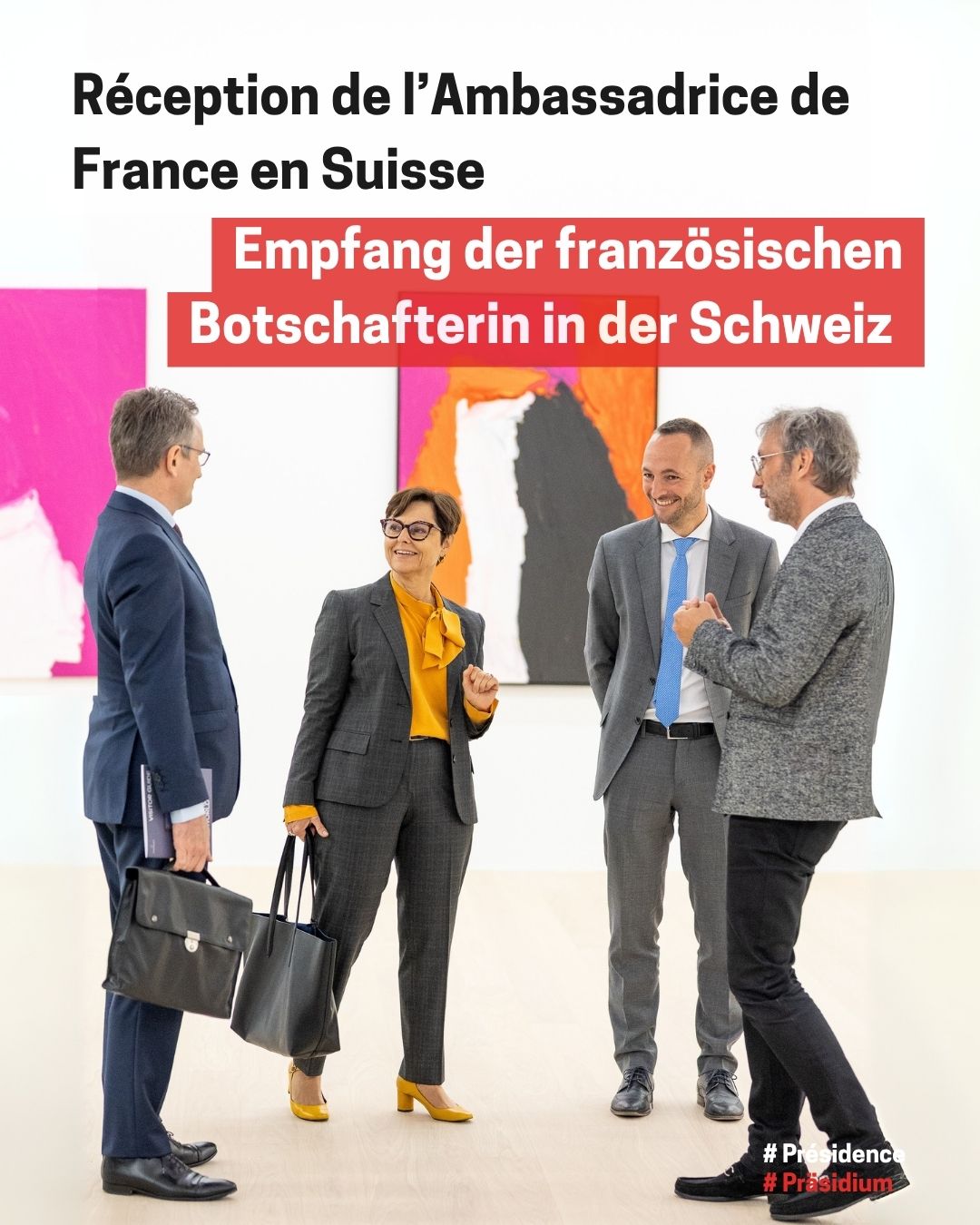 Marion Paradas, Clément Leclerc, Mathias Reynard, Franz Ruppen